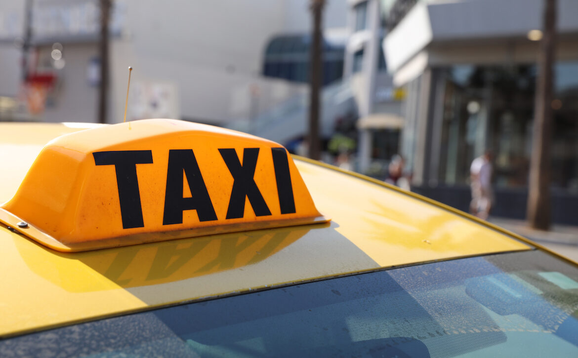 Yellow,Cab,In,Los,Angeles.,California.,Usa