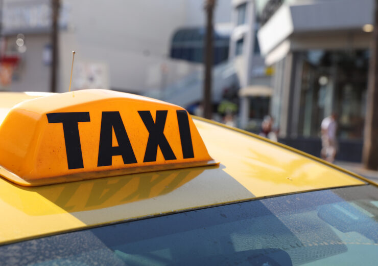 Yellow,Cab,In,Los,Angeles.,California.,Usa